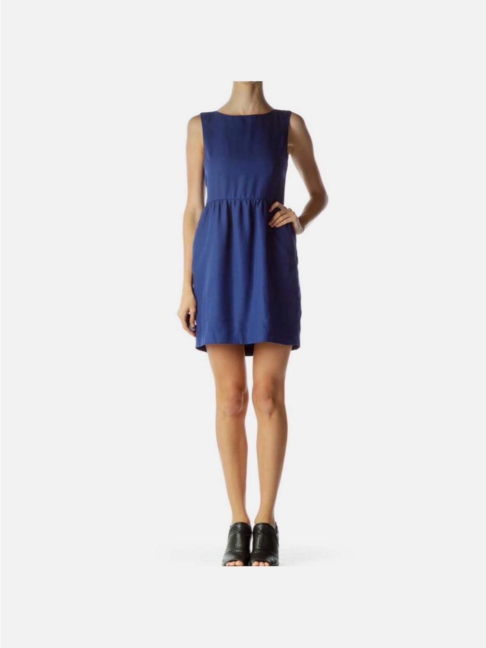 J. Crew Sleeveless Royal Blue Mini Dress